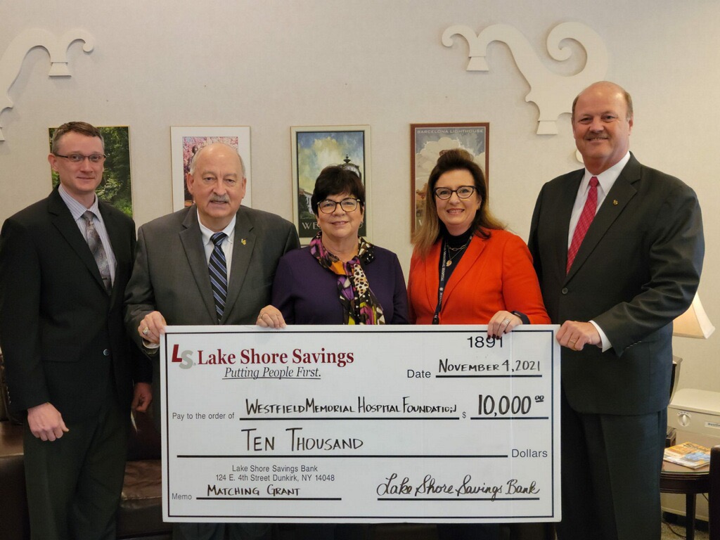 Lake Shore Savings Bank Provides Matching Grant For Westfield Memorial